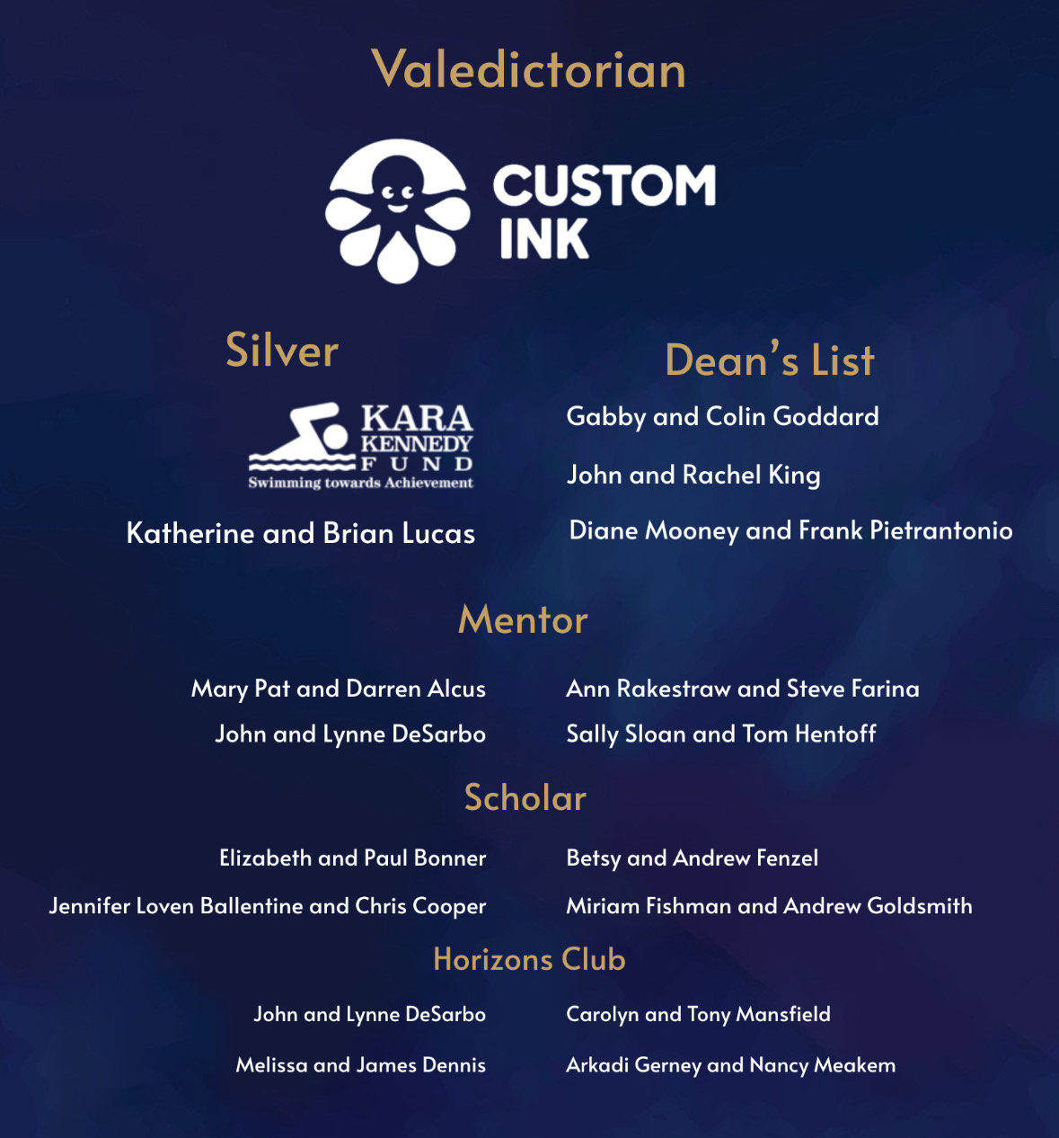 2025 Gala Sponsors